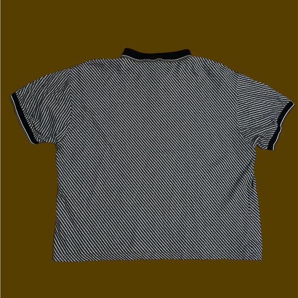 Sold —- Vintage Knit Mens Polo Style Short Sleeve Shirt 3XL, Brown, Black, Cre - Picture 5 of 7